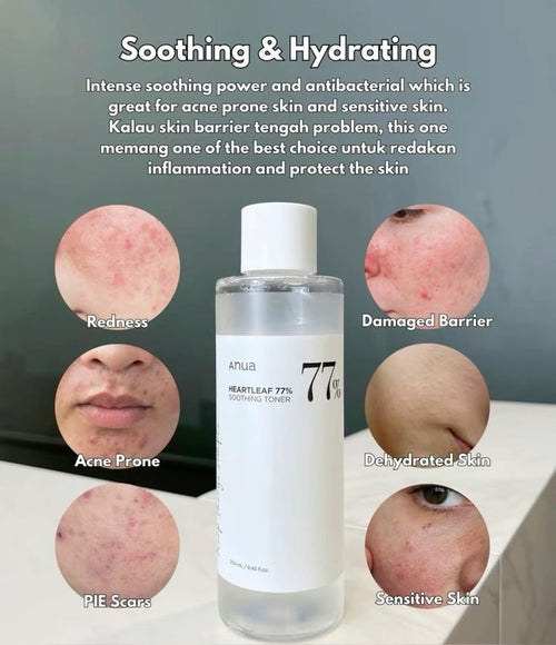 Anua Heartleaf 77% Soothing Toner 250Ml