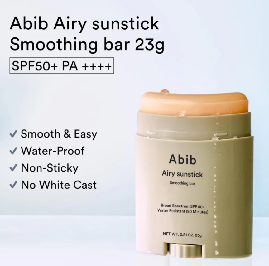 Abib - Airy Sunstick Smoothing Bar SPF50+ PA+++ 23g
