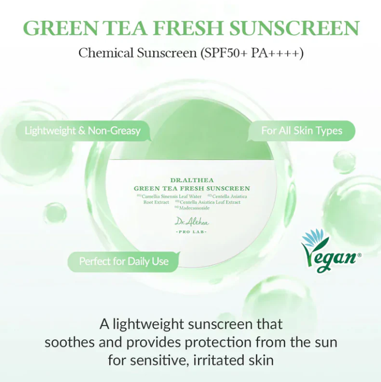 Dr.Althea Green Tea Fresh Sunscreen SPF50+ PA+++ 45ml