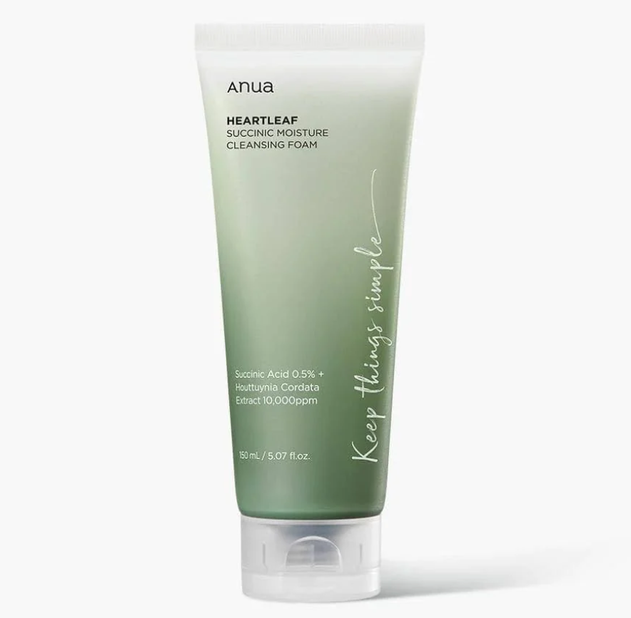Anua Heartleaf Succinic Moisture Cleansing Foam