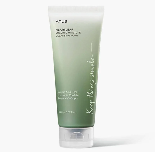 Anua Heartleaf Succinic Moisture Cleansing Foam